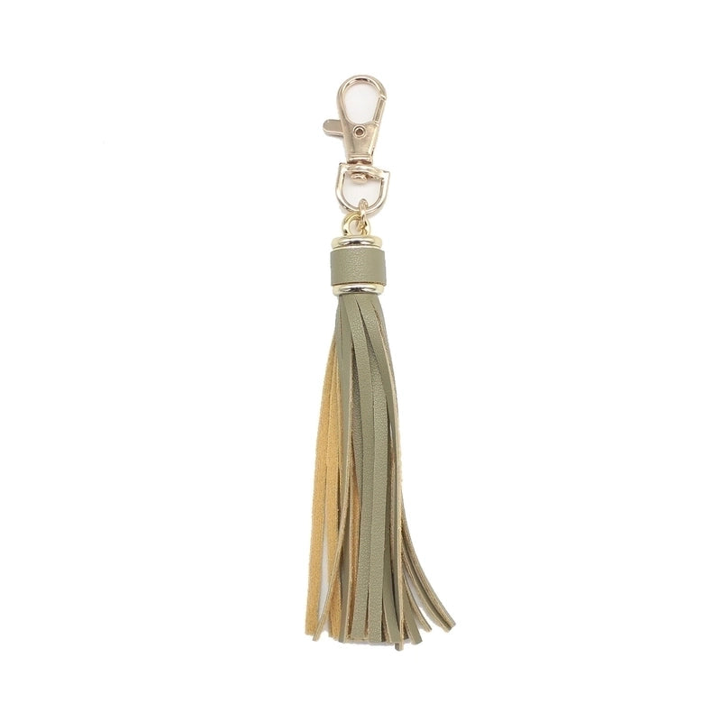 Retro Tassel Pu Leather Alloy Unisex Bag Pendant Keychain