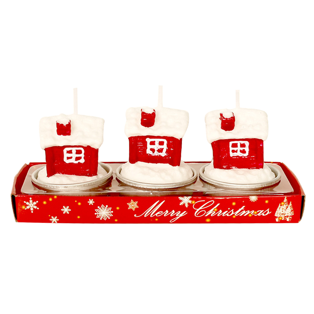 

3pcs Christmas Candle Light (Xmas House), 501 Original