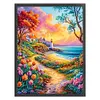 Flowers Landscape-11CT Stamped Cross Stitch 40*55cm/15.75*21.65in tapestrymarket
