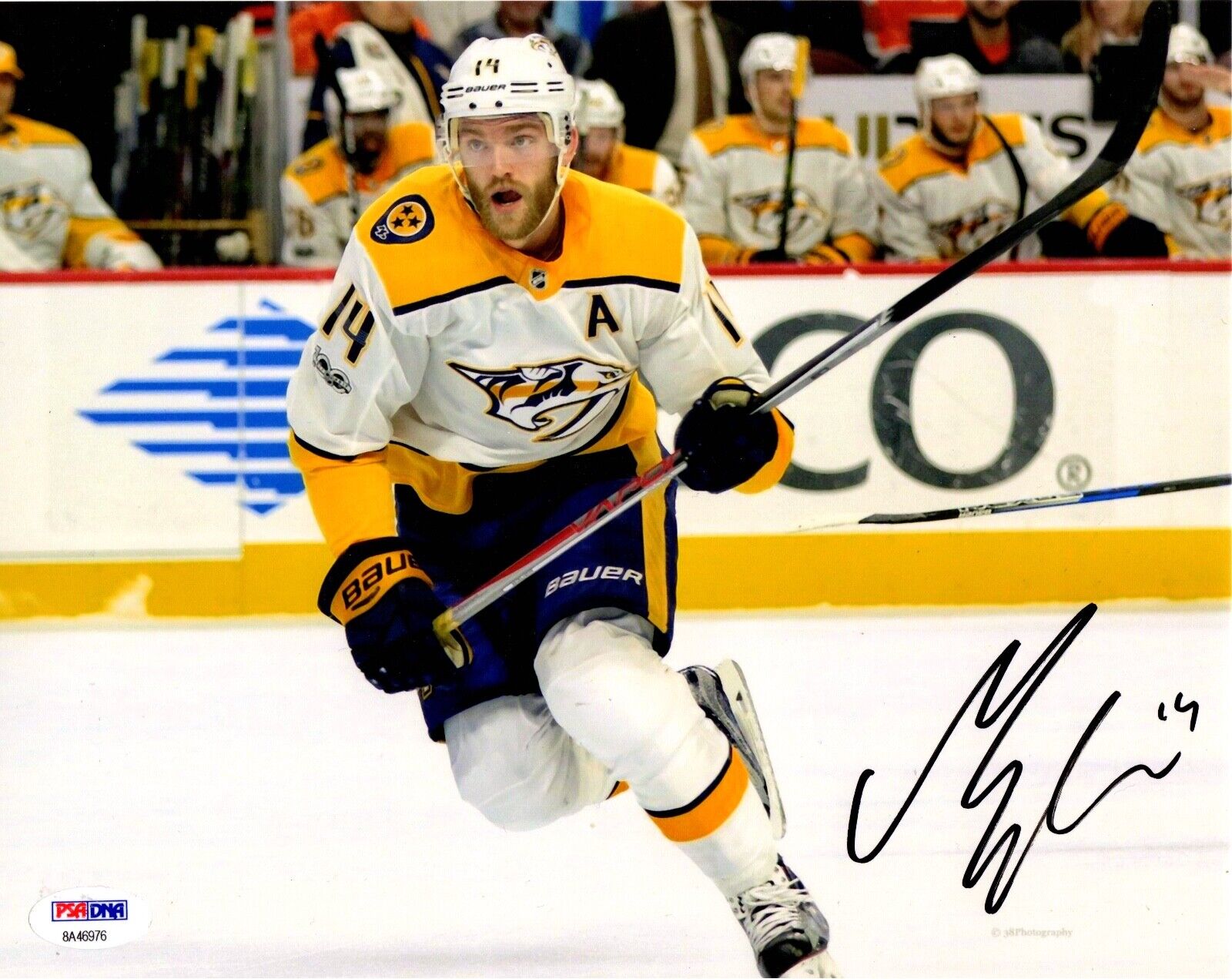 Mattias Ekholm autographed signed 8x10 Photo Poster painting NHL Nashville Predators PSA COA