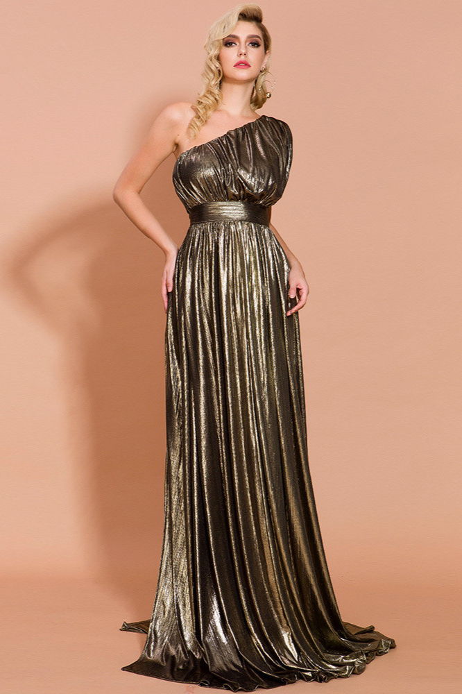 Bellasprom Long Prom Dress Online Designer Evening Gowns One Shoulder Bellasprom