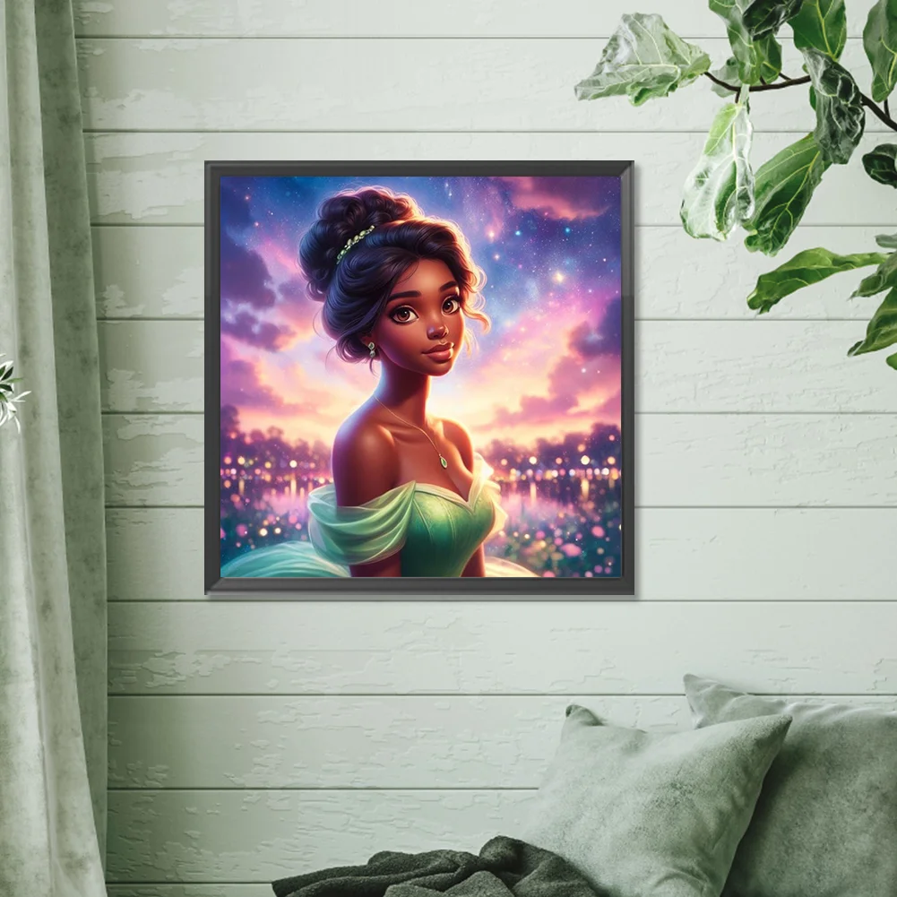 Diamond Painting - Full Round Drill - Mermaid Tiana(Canvas|30*30cm)