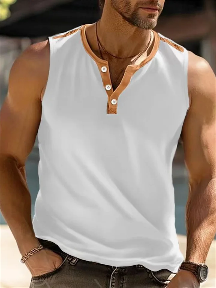 Summer New Men's Sports Sleeveless Casual T-shirt Undershirt