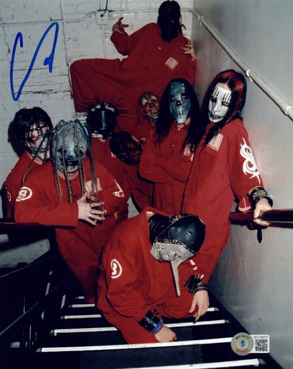 Corey Taylor Signed Autographed 8x10 Photo Poster painting Slipknot Stone Sour Beckett BAS COA