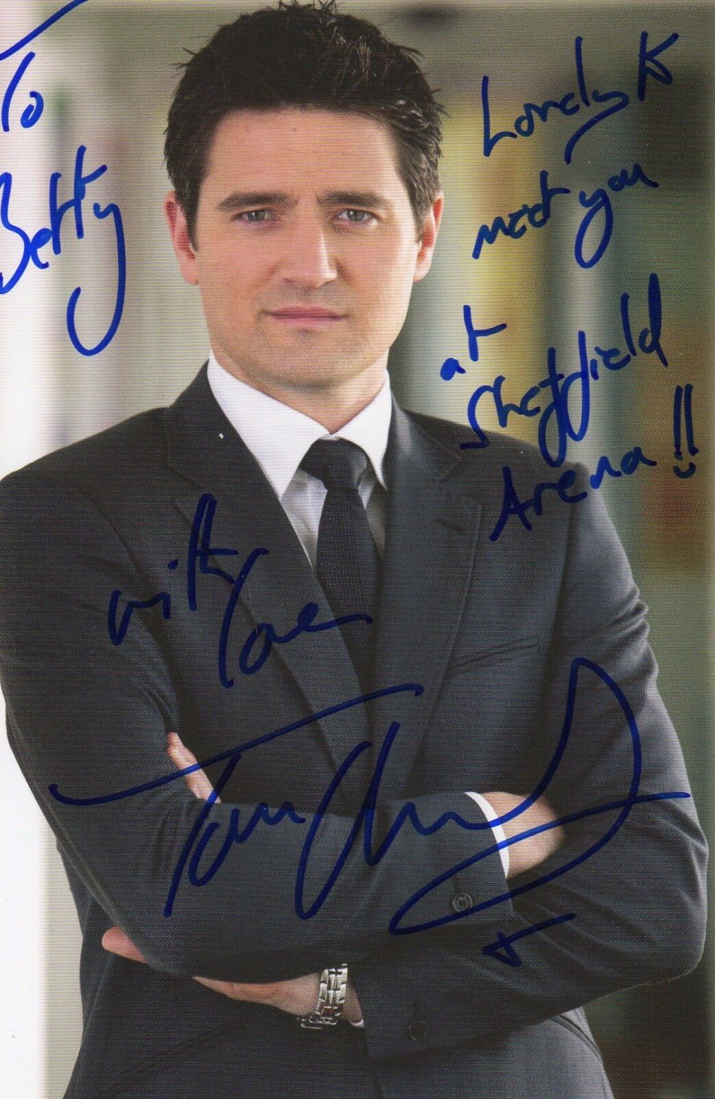 TOM CHAMBERS AUTOGRAPH WATERLOO ROAD PROMO