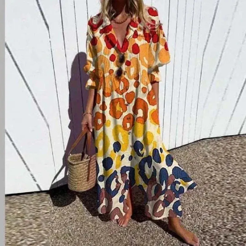 Erma - Vibrant Bloom Dress