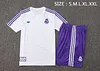 2025/2026 Real Madrid pre-match training White Retro Shirt+Shorts 1:1 Thai Quality