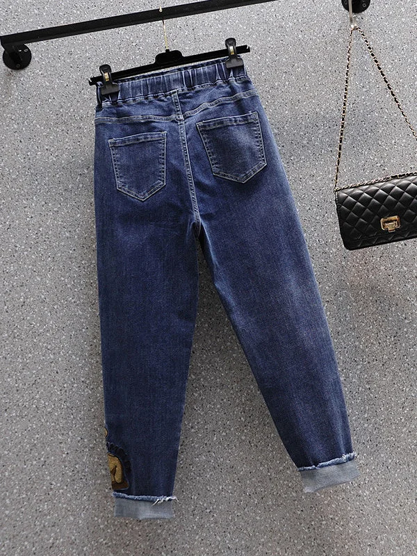 Women Half Sleeve V-neck Solid Color Dress