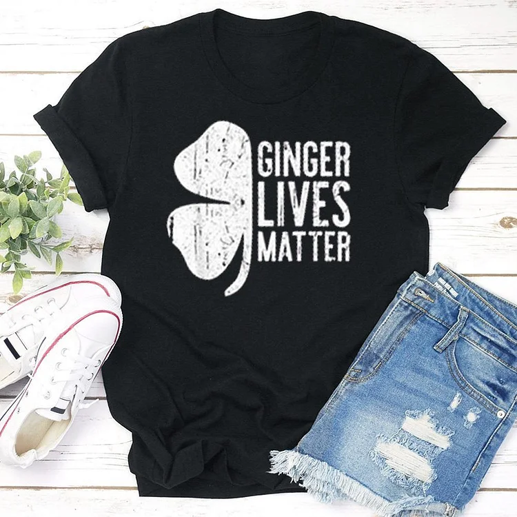 GINGER LIVES MATTER  T-shirt Tee --Annaletters