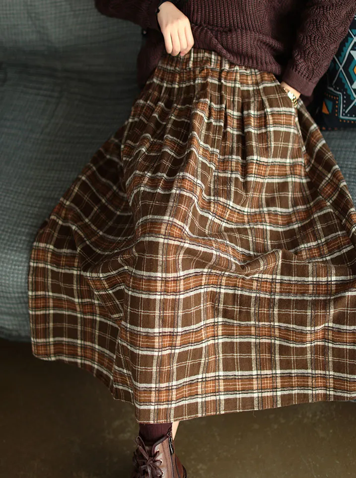 Retro Gradient Art Print Retro Cross Pleated Long Sleeve Two-Piece Flowing Midi Skirt main image 1