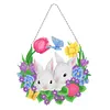DIY Special Shaped Diamond Painting Easter Egg Bunny Festival Hanging With Lamp String Kit