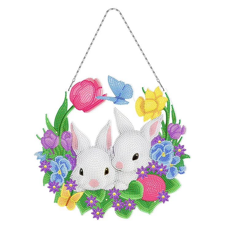 Easter Bunny - Pendant - DIY Diamond Crafts