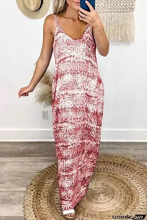 Fashion Chic Sling V Neck Dress