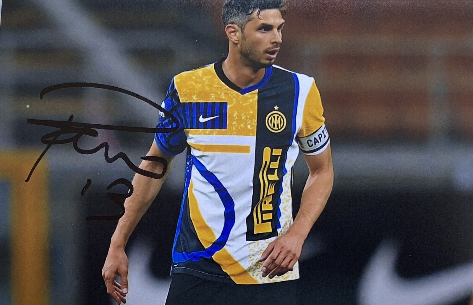 Andrea Ranocchia Genuine Hand Signed Inter Milan 6X4 Photo Poster painting, See Proof, 3