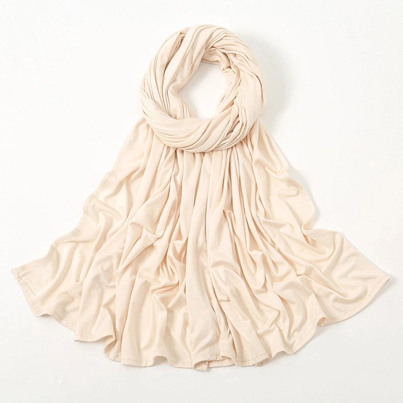 Hot New Solid Color Mercerized Cotton Jersey Scarf Soft Scarf Spot