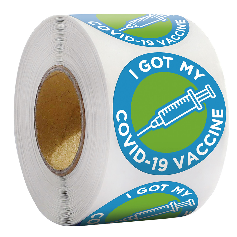 

500pcs/roll Printing Healthy Stickers 1.5 inch Round Adhesive Label Decals, 501 Original