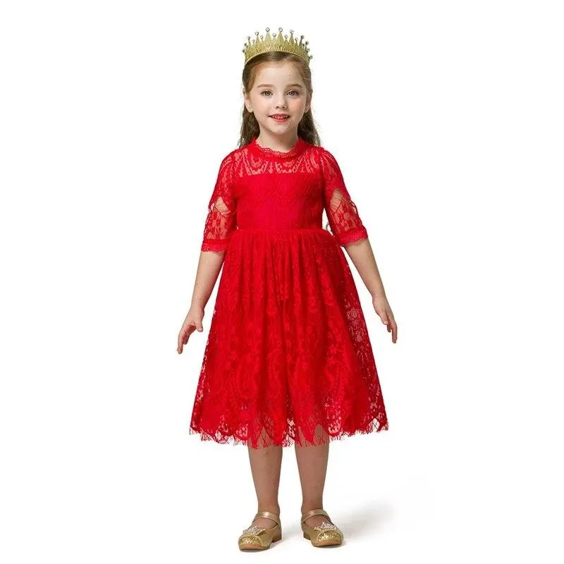 New Year Girls Knitted Dress Autumn Winter Clothes Reindeer Kids Dress for Little Girl Princess Cotton Warm Christmas Dresses