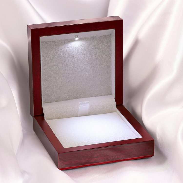 Luz Joyero creativo, collar, pulsera, caja con iluminación LED o no LED caja de regalo