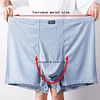 Men's Big Tall Boxer Briefs Ice Silk Underwear Moisture Wicking 47KG-210KG Oversized Inner Pants 2XL-13XL
