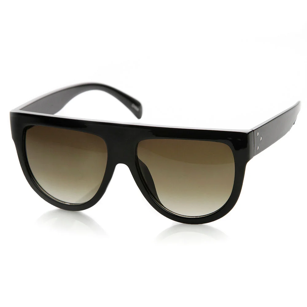 Large Oversized Flat Top Teardrop Frame Aviator glasses