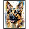 German Shepherd-11CT Stamped Cross Stitch 40*53cm tapestrymarket