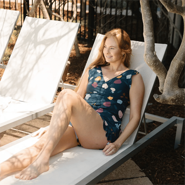 🎉Vacation Sale🔥😍Swim Romper Built-in Bra & Shorts with Pockets 