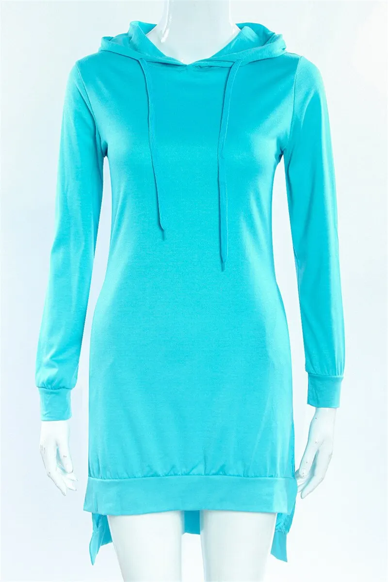 Yvlvol plus size 5XL Hooded Long Sleeve women Dress Sweatshirt hoodies female warm tops streetwear pullovers