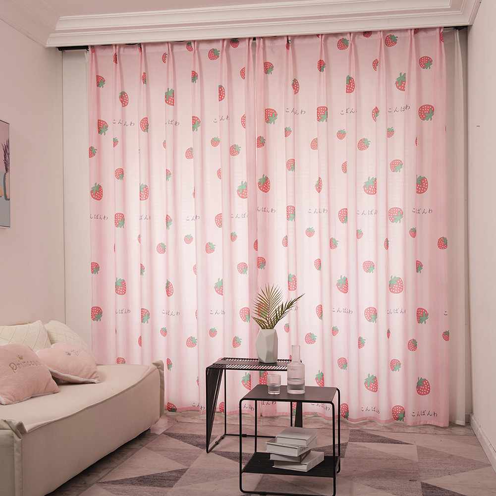 

Brushed Blackout Curtain Blind Fabric Shading Drapes (Strawberry 1.4x2.6m, 501 Original