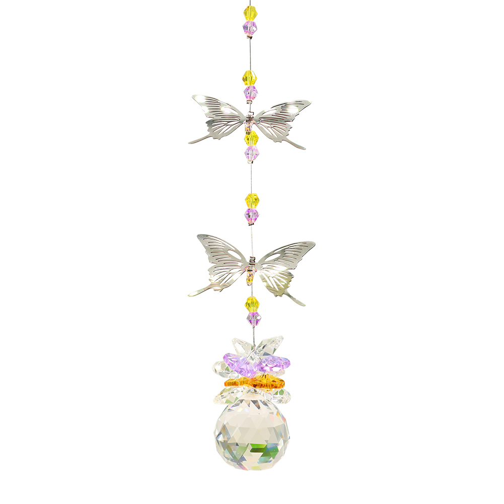 

Crystal Metal Butterfly Hanging Pendant Home Garden Car Decor, 501 Original