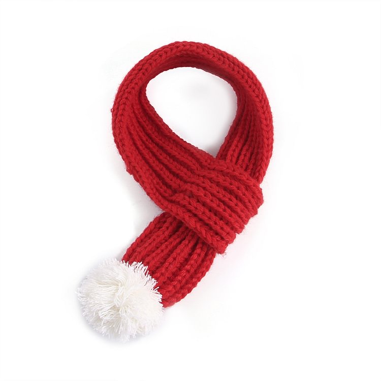 Merry Christmas Pet Knitting Xmas Scarf