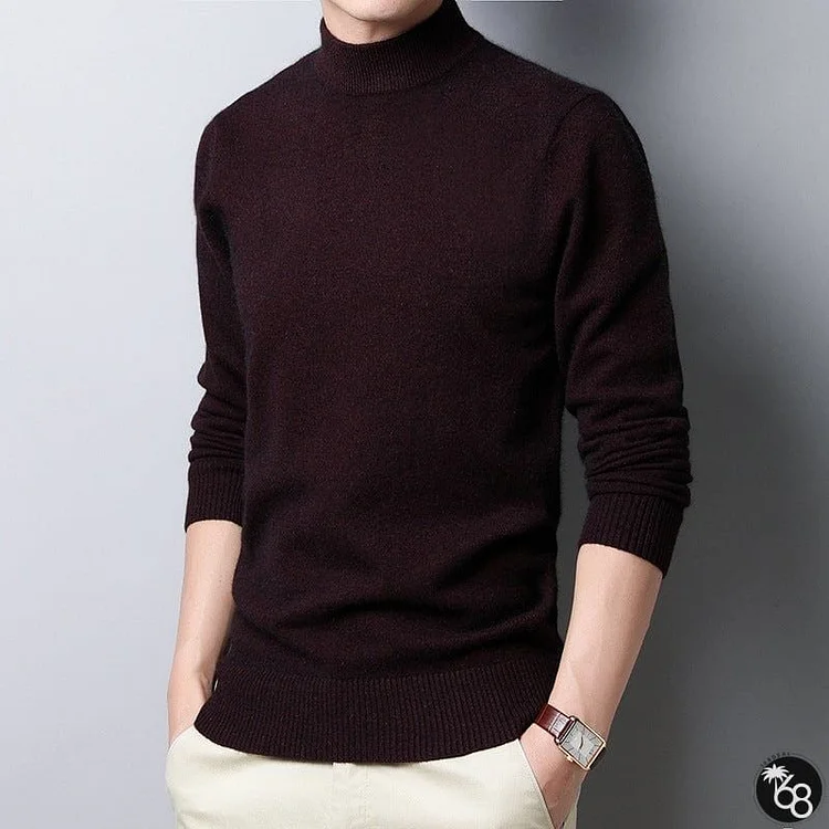 Men's Half High Neck Sweater | 168DEAL