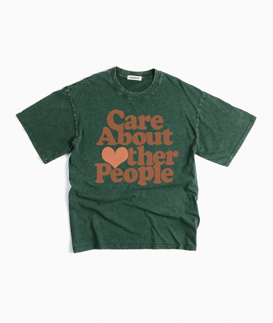 Care About Other People Acid Wash T-shirt