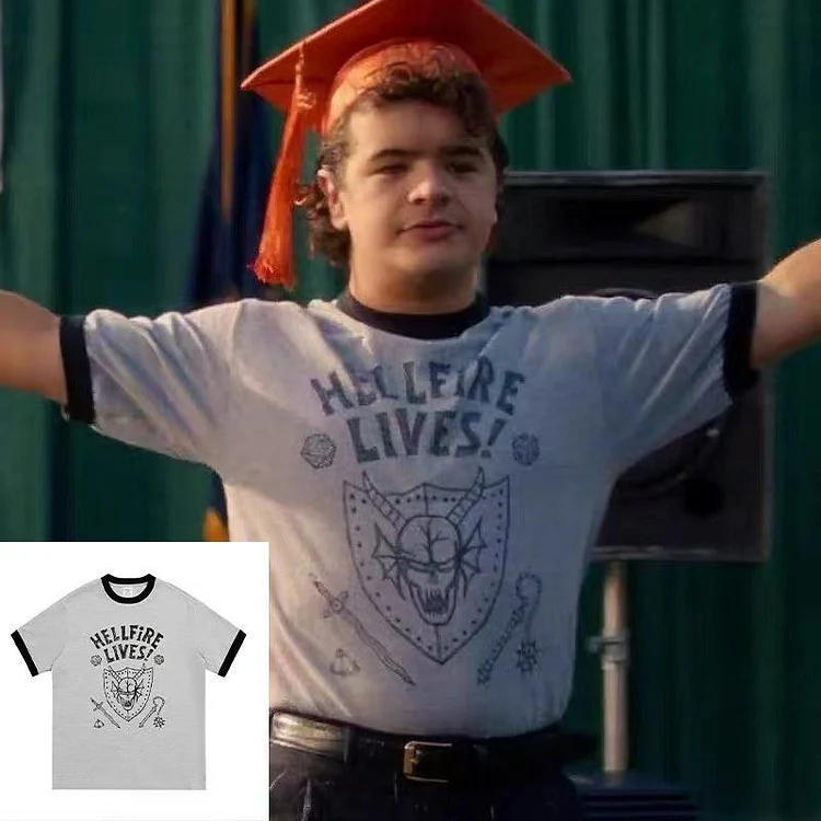 Stranger Things Hellfire Lives Personalized Ringer T-Shirt