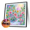 DIY Partial Special Shaped Drill Diamond Painting-Flower
