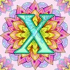 （Multi-Style)Mandala Alphabetr A-Full Round Diamond Painting 30*30CM