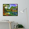(5 Sizes)Lakeside House - Full Square Diamond Painting