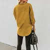 Chemise en jean &agrave; manches longues pour femme