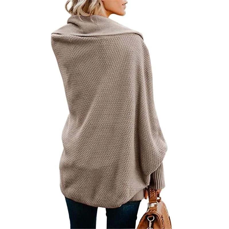 2020 Autumn Winter Knitted Cardigan For Women Long Sleeve Fashion Loose Korean Ladies Sweaters Vintage Cardigan Knit Coat Femme