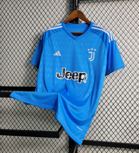 2023/2024 Juventus Blue Goalkeeper Football Shirt Thai Quality