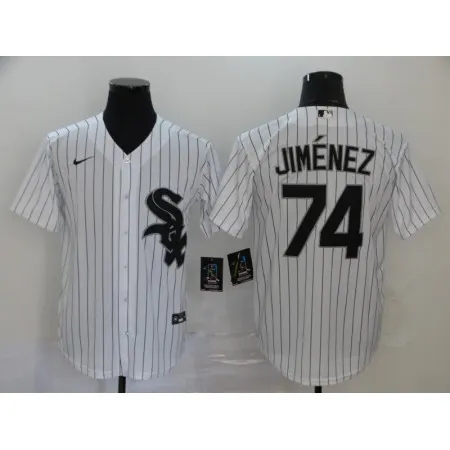 Men's Chicago White Sox #74 Eloy Jimenez White Cool Base Stitched MLB Jersey