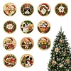 DIY Wooden Diamond Painting Christmas Ornaments Kit 12Pcs Resin Gem Holiday