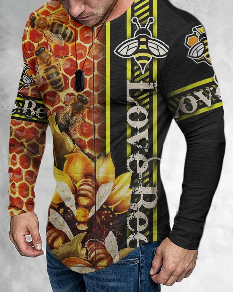 Men's Printed Casual Long Sleeve-02