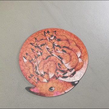 Fox Den Wooden Jigsaw Puzzle