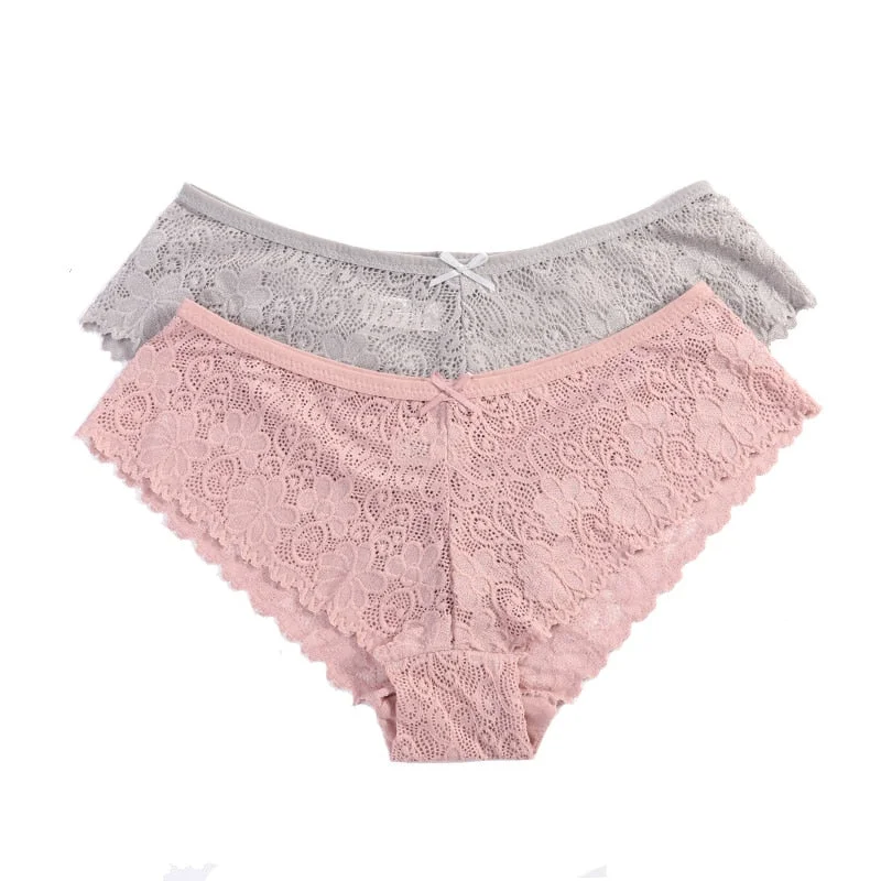 3 Pcs Panties for Woman Underwear Sexy Lace Breathable Soft Lingerie Female Briefs Panty Sexy Transparent Women's Underpants