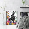 >SALE<Partial Embroidery Eco-cotton Thread 14CT Printed Rabbit Cross Stitch 29x41cm