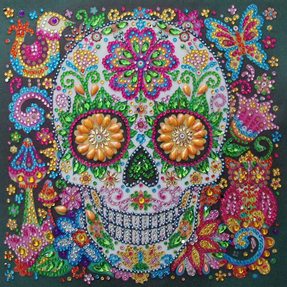 

30*30CM - Special Shaped Diamond Painting - Skull, 501 Original