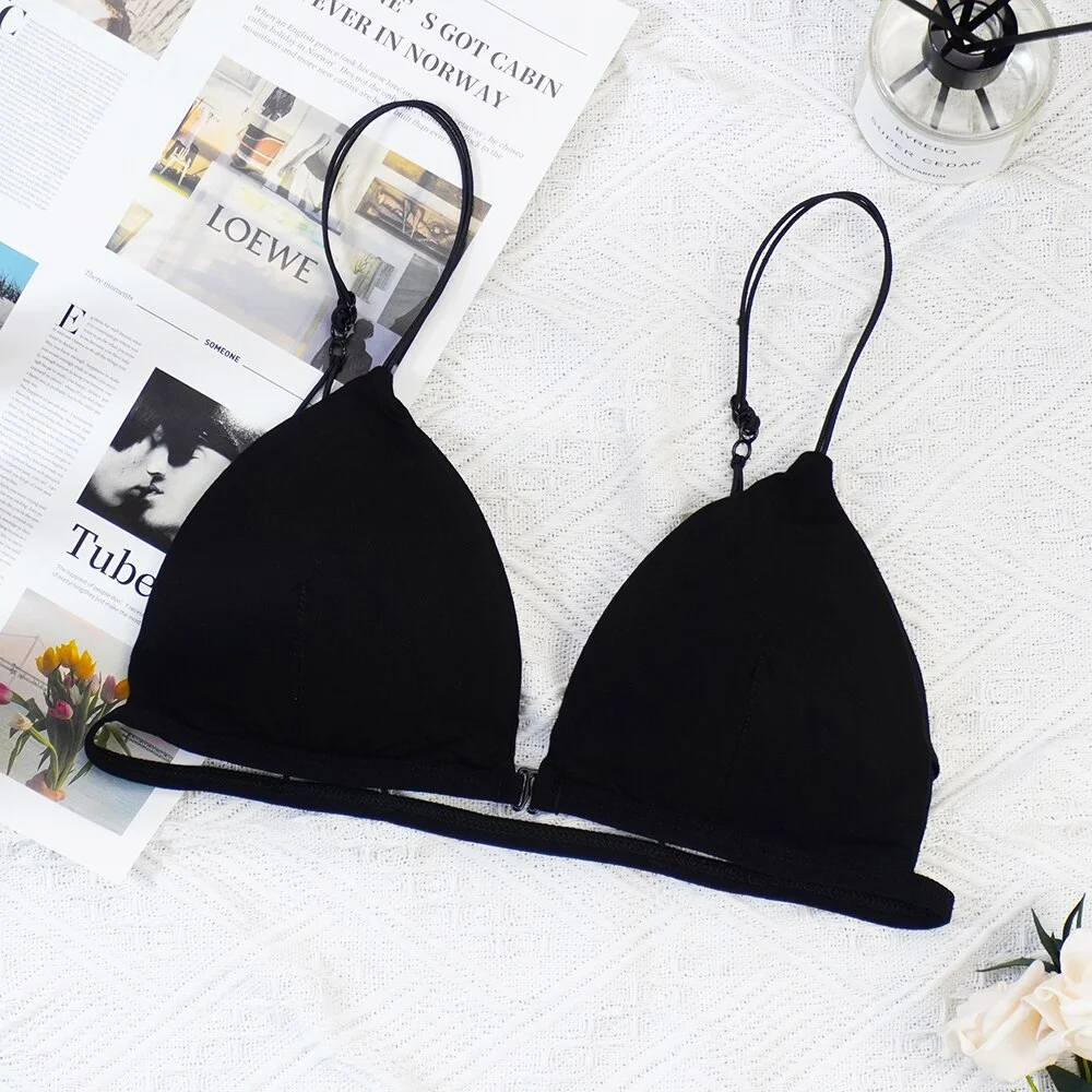 Billionm Seamless Bras Sexy French Front Buckle Tube Top Underwear Woman Sling Triangle Bowl Bra Beauty Vest Wrapped Chest