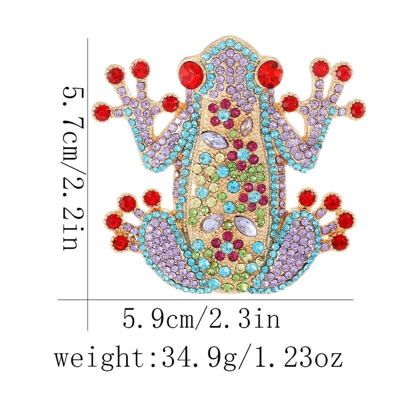 Marine Style IG Style Pin Tortoise Peacock Starfish Alloy Plating Inlay Rhinestones Unisex Brooches