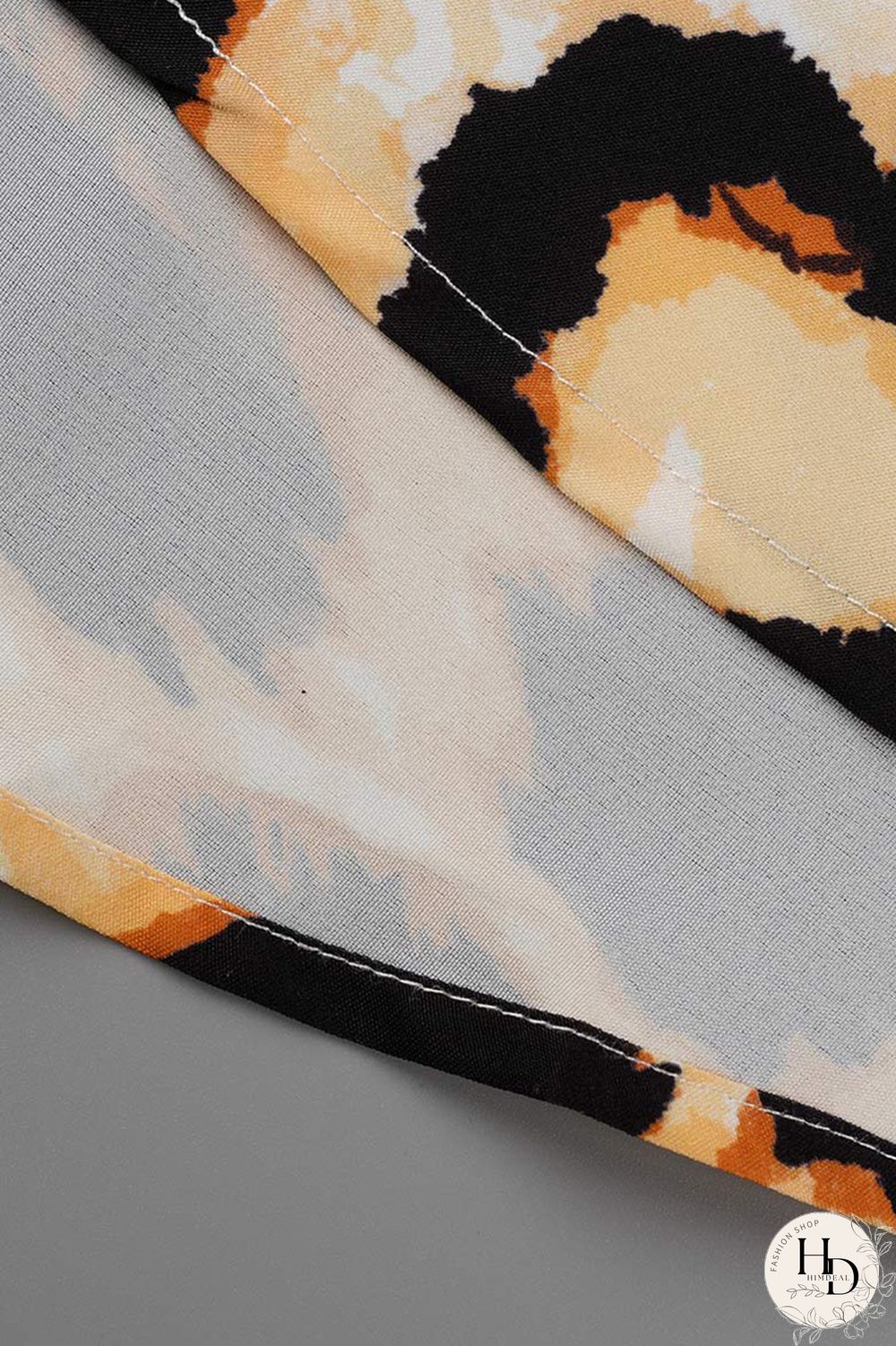 Camouflage Fashion Casual Print Patchwork Turndown Collar Shirt Dress