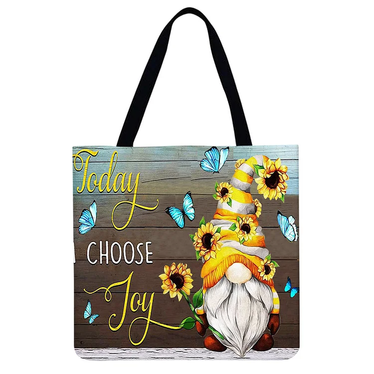 Cartoon Gnome Goblin - Linen Tote Bag